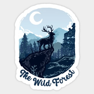 Wild Deer Forest Sticker